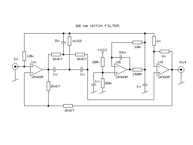 Схема Other - 60 Hz Notch Filter