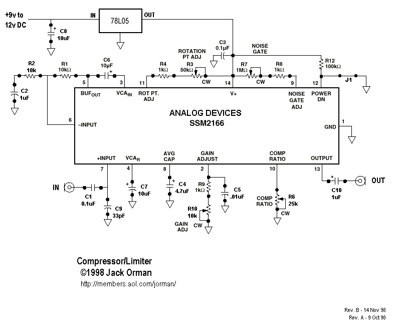 Схема Other - Limitter (ssm2166)
