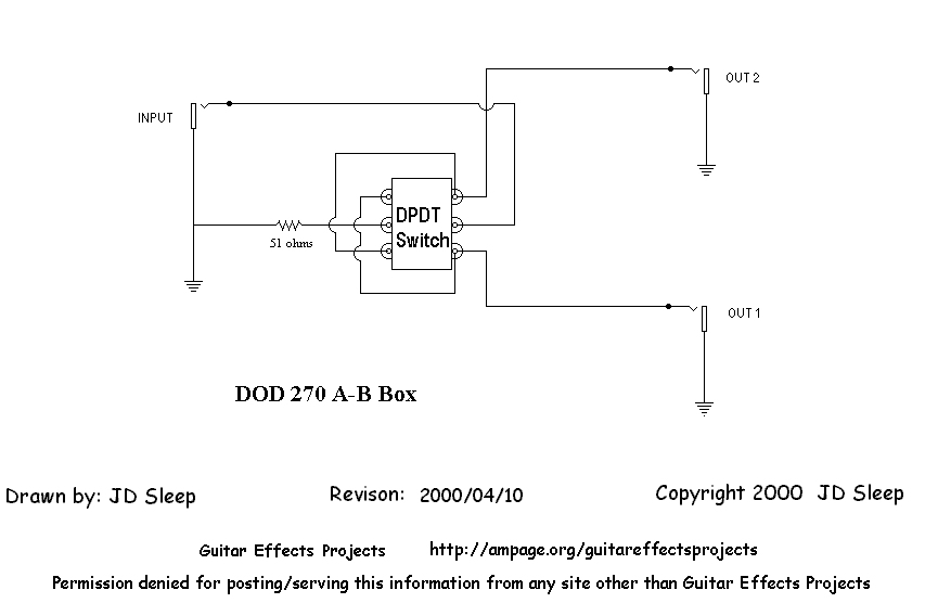 Схема DOD - 270 A-B Switchbox