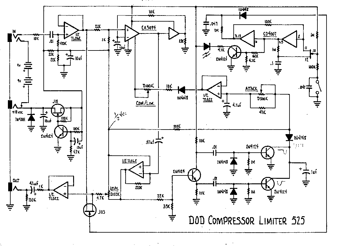 Схема DOD - Compressor Limitter 525