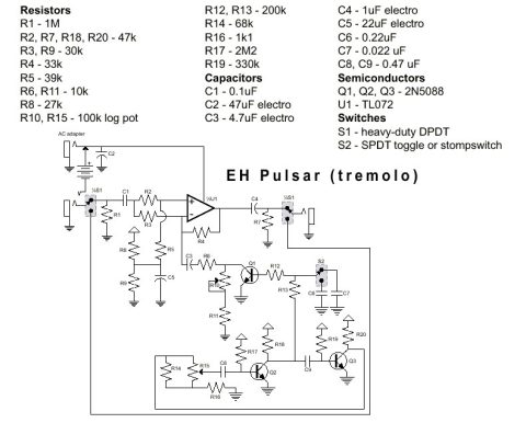 Electro Harmonix – Pulsar tremolo pedal