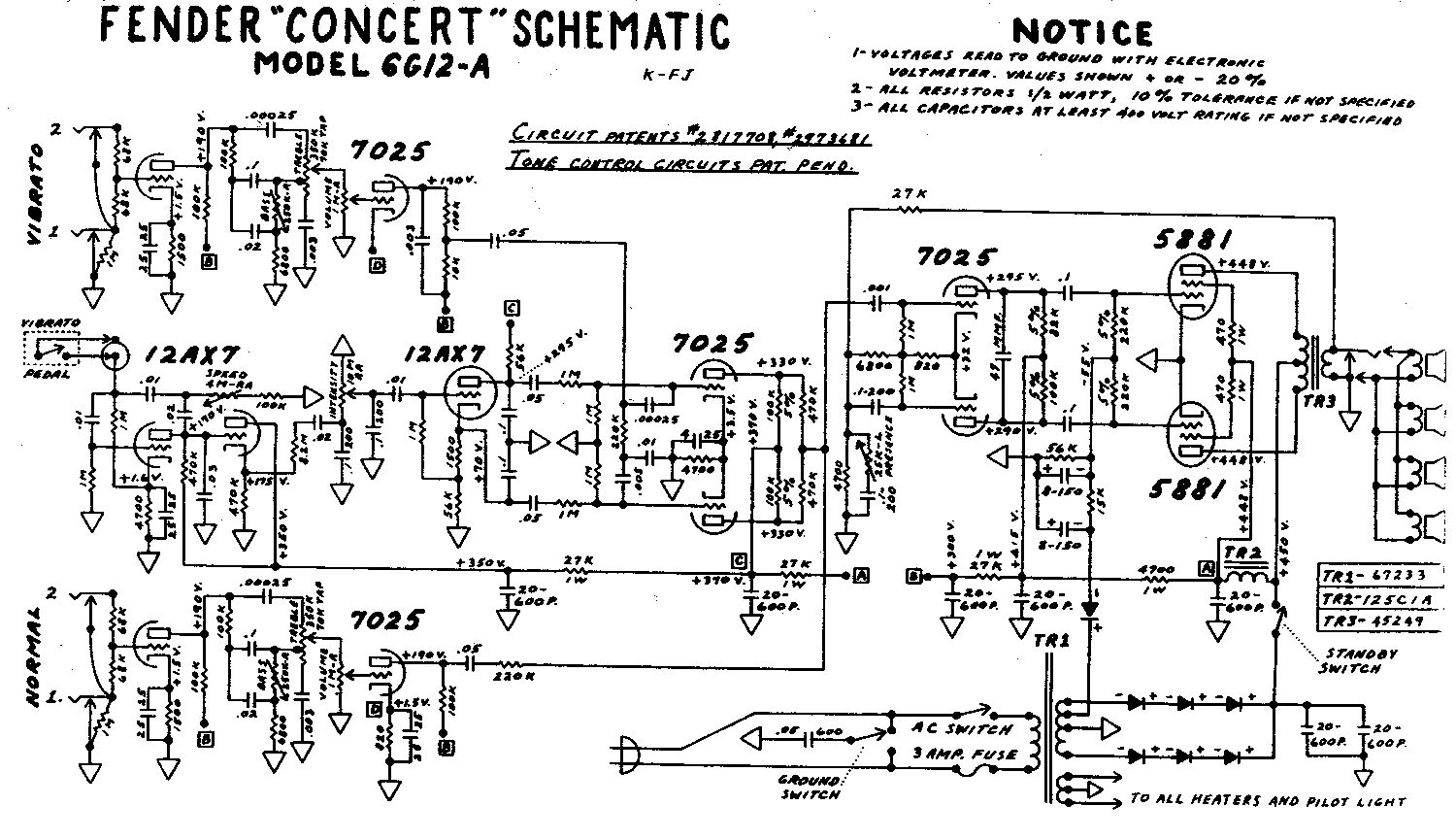 Схема Fender - Concert 6G12-A