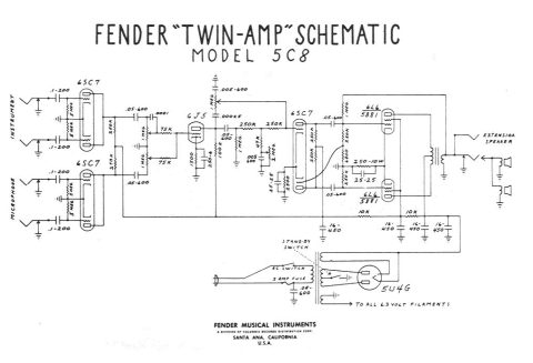 Fender – Twin Amp 5C8