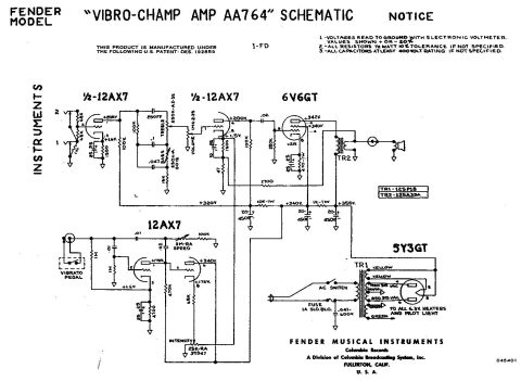 Fender – Vibro-Champ Amp AA764