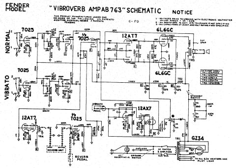 Fender – Vibroverb Amp AB763