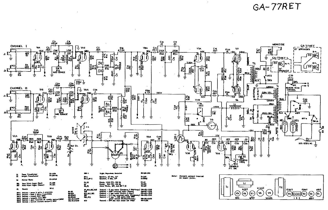 Схема Gibson - GA-77RET