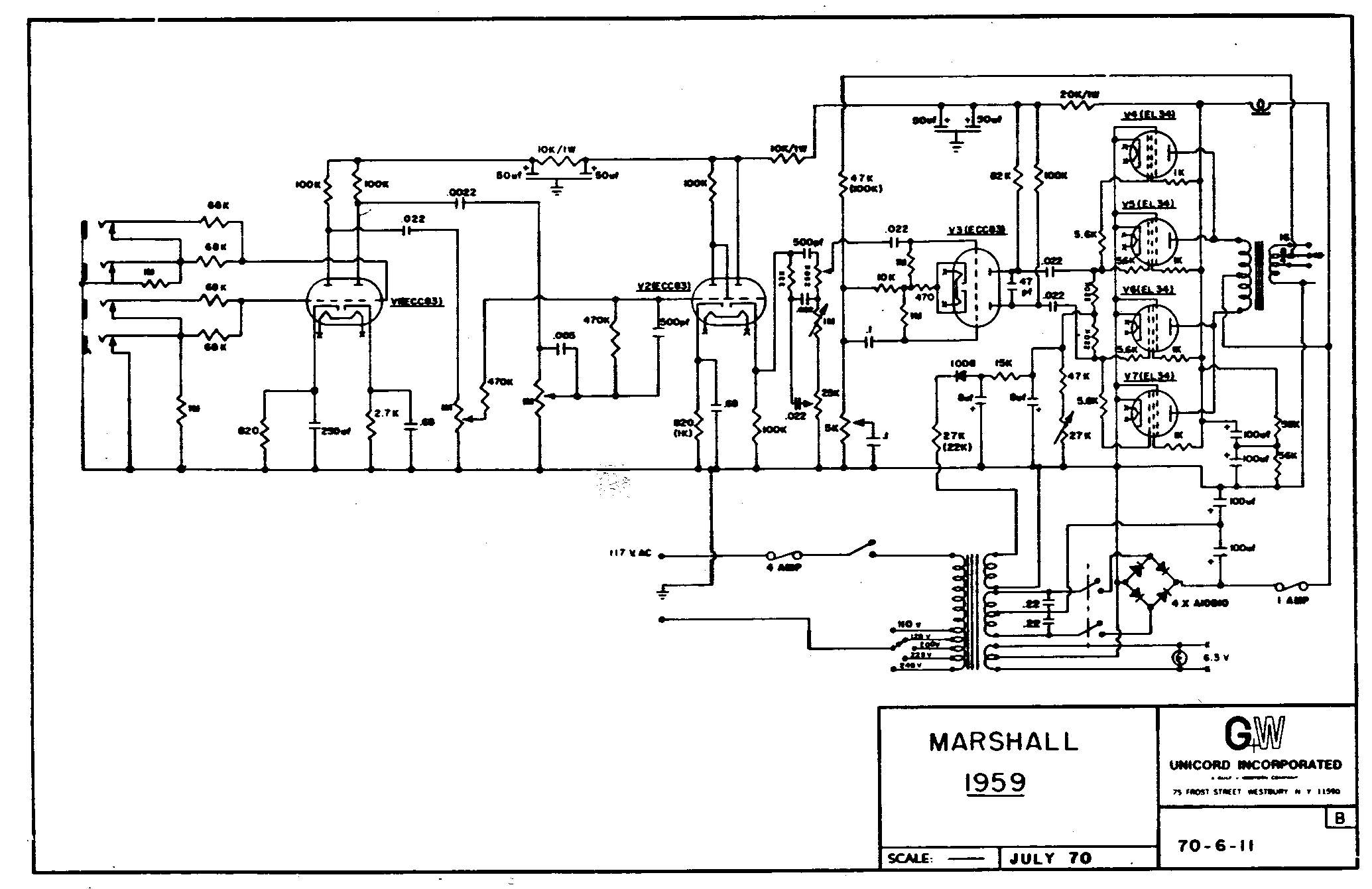 Схема Marshall - 1959