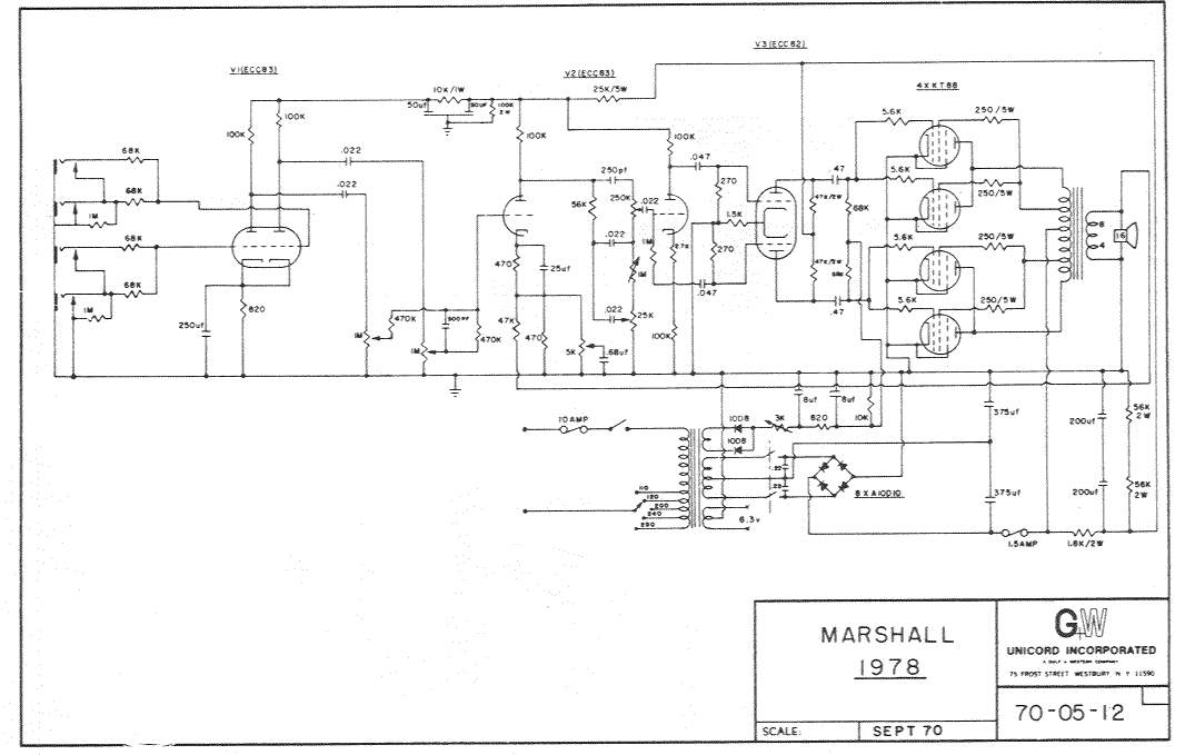 Схема Marshall - 1978