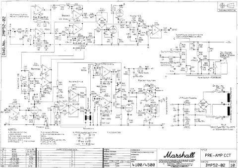 Marshall – 4100(4500) Preamp