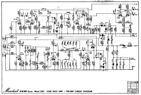 Marshall – JCM 800 Bass Amp M2001 — Preamp