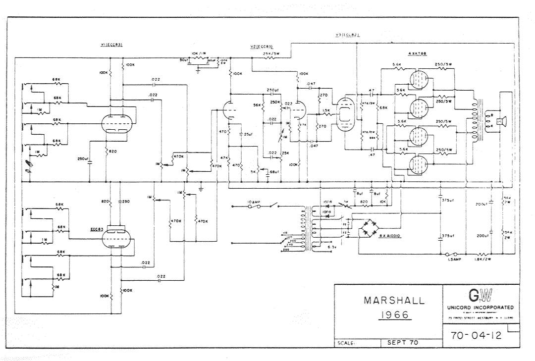 Схема Marshall - M1966