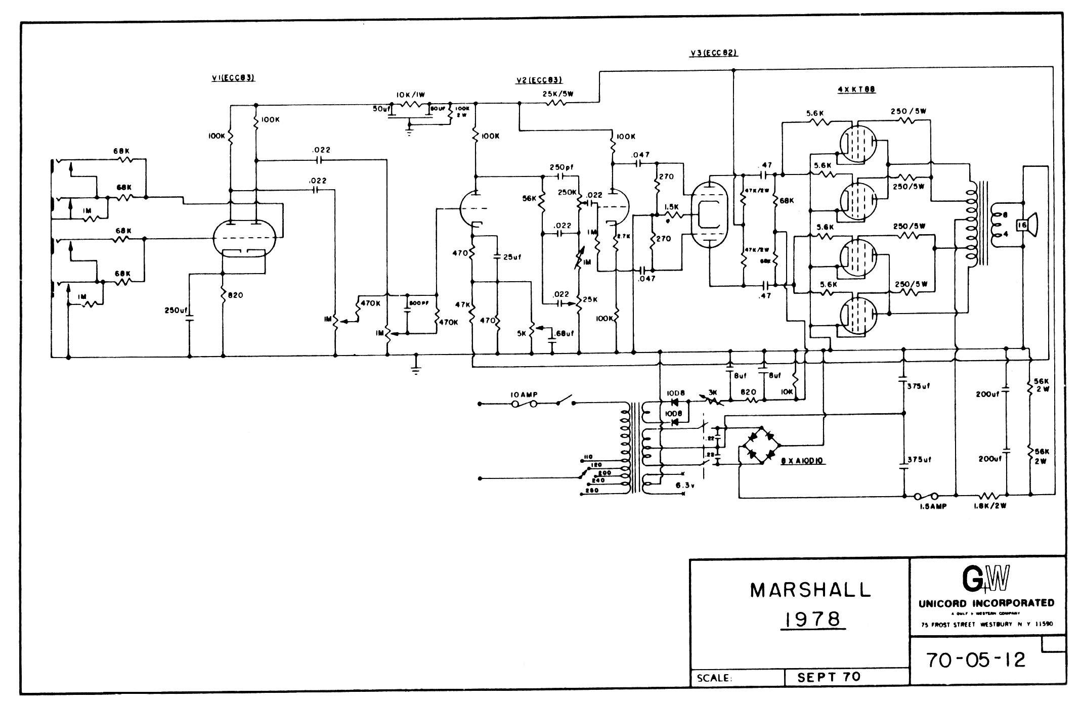 Схема Marshall - M1978