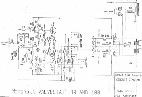 Marshall – ValveState 8080(8100) Power Amp