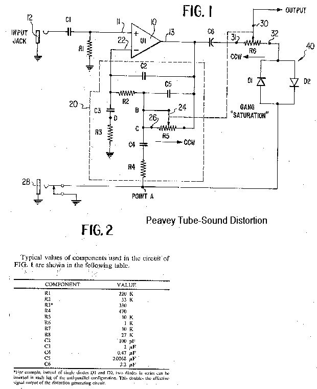 Схема Peavey - Tube-Sound Distortion