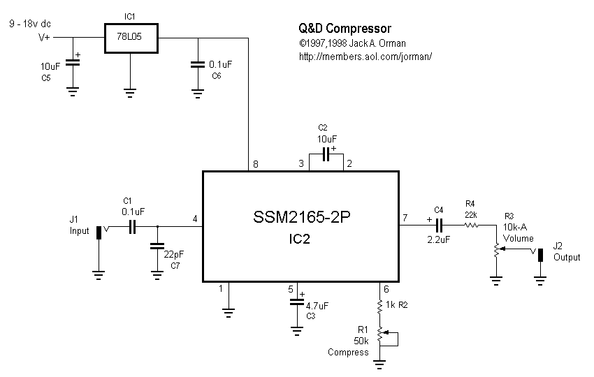 Схема Other - Q&D Compressor (ssm2165)