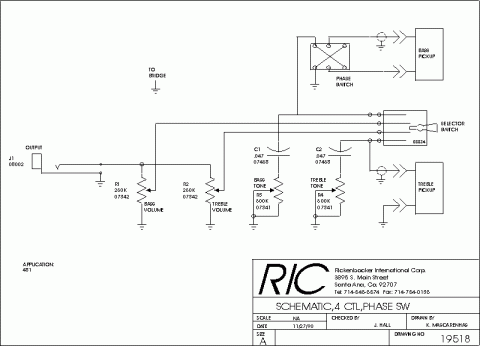Rickenbacker – Guitar, 4 Control, 2 Pickups (481)