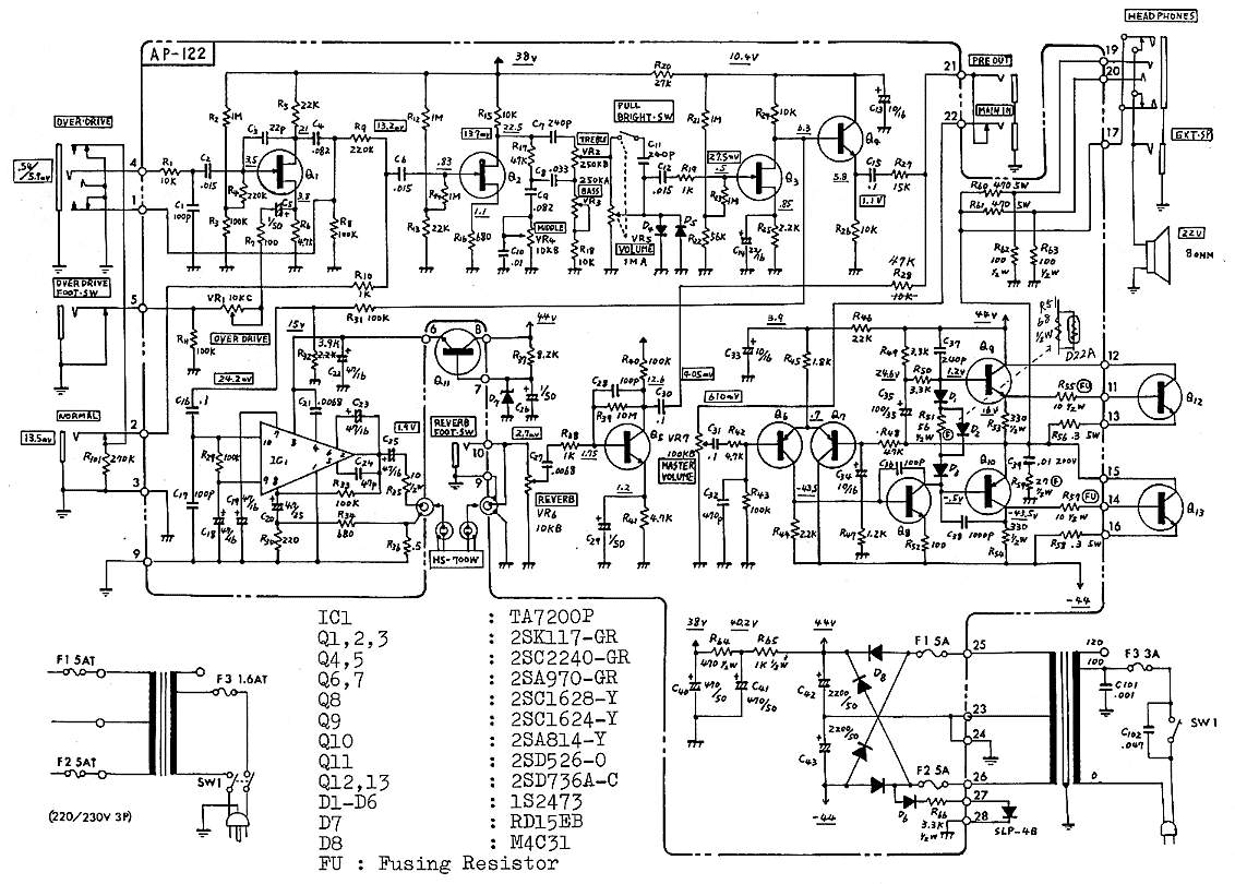 Схема Roland - Cube 60 Combo