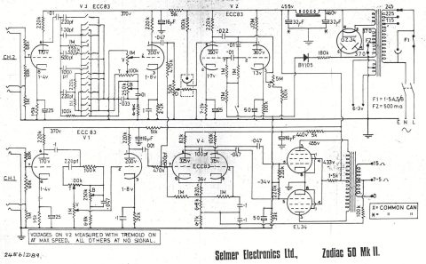 Selmer – Electronics Zodiac 50 Mk II Amplifier