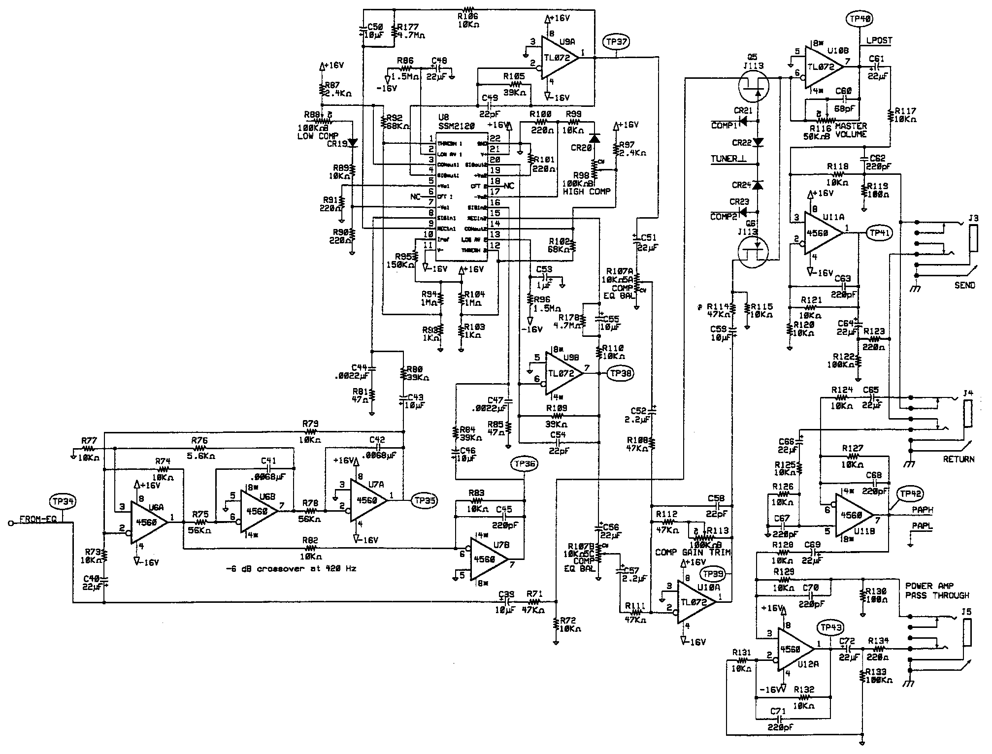 Схема Other - Sunn1200S Dual Compressor